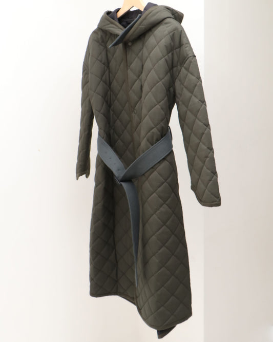 RERACS QUILTING HOODED COAT