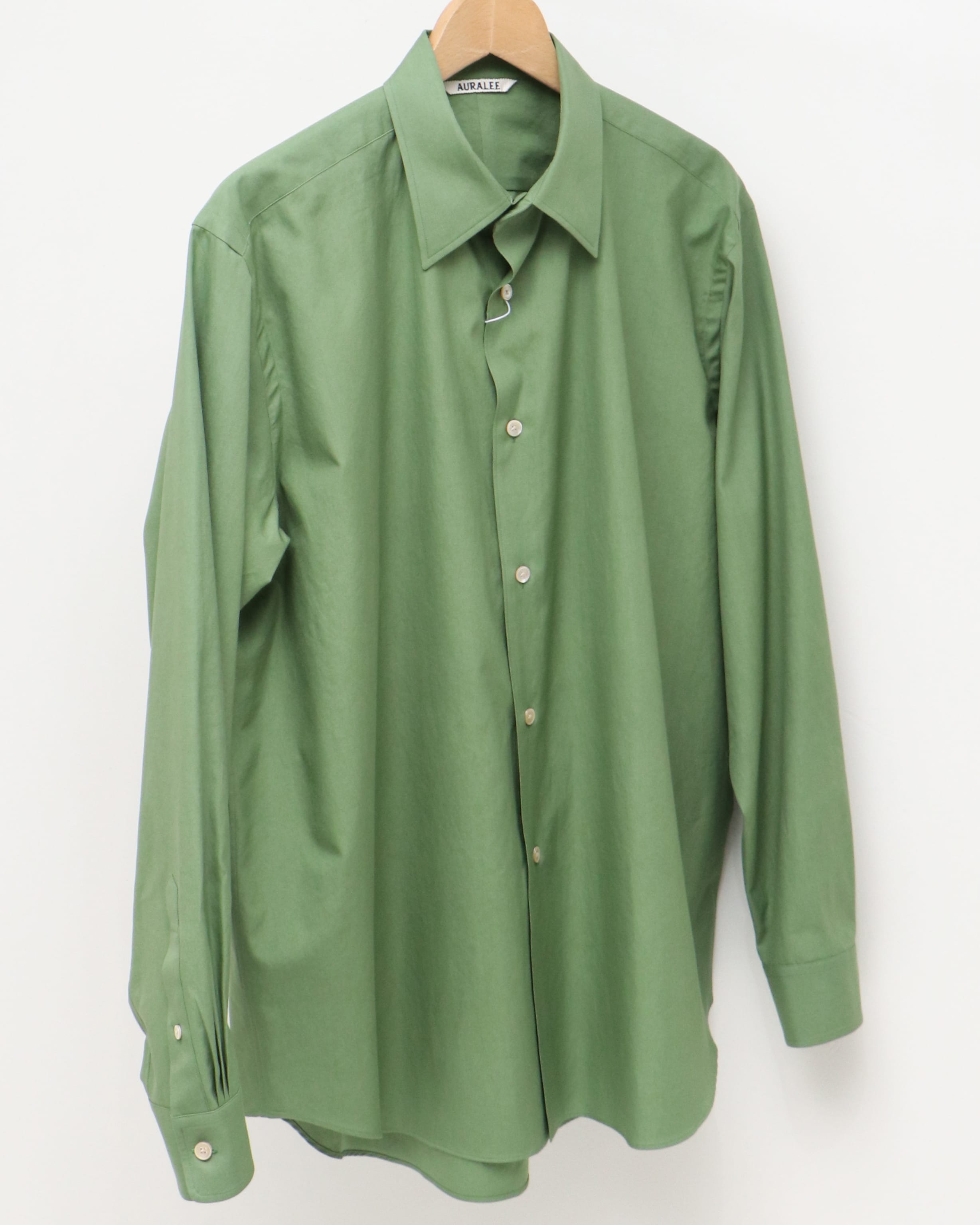 WASHED FINX TWILL SHIRT GREEN