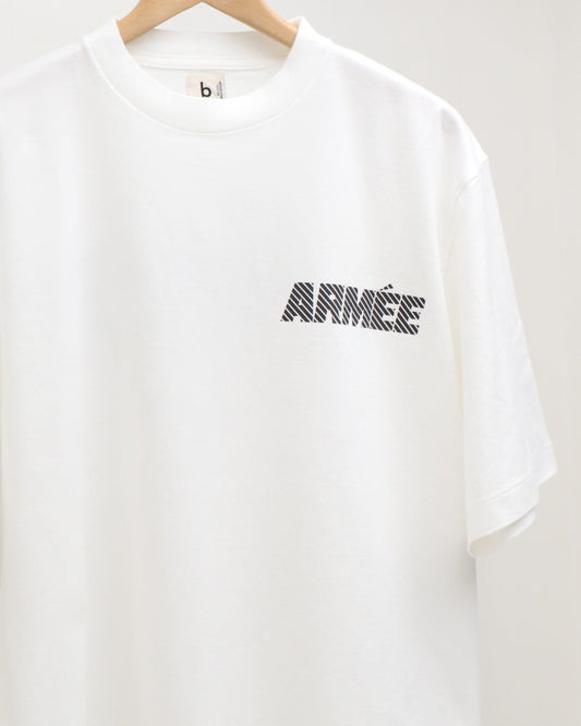 ARMEE Print Tee STANDARD WHITE×BLACK-Reflector