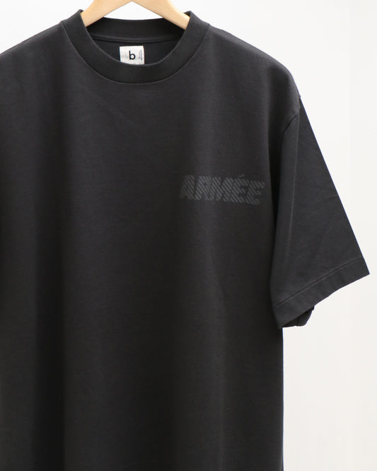 ARMEE Print Tee STANDARD INK BLACK×BLACK-Reflector