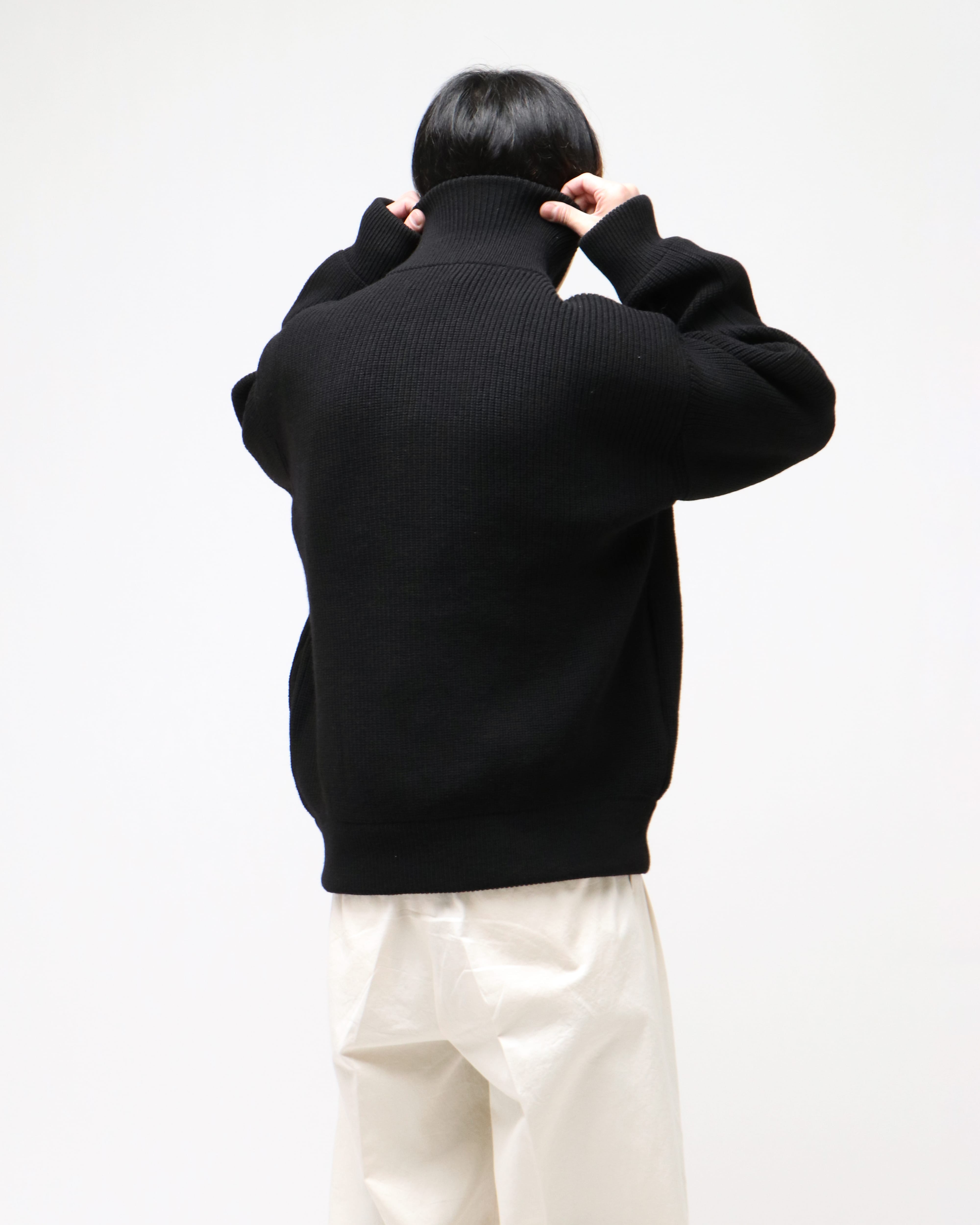 OVERSIZED DRIVERS KNIT ZIP JACKET BLACK – TIME AFTER TIME