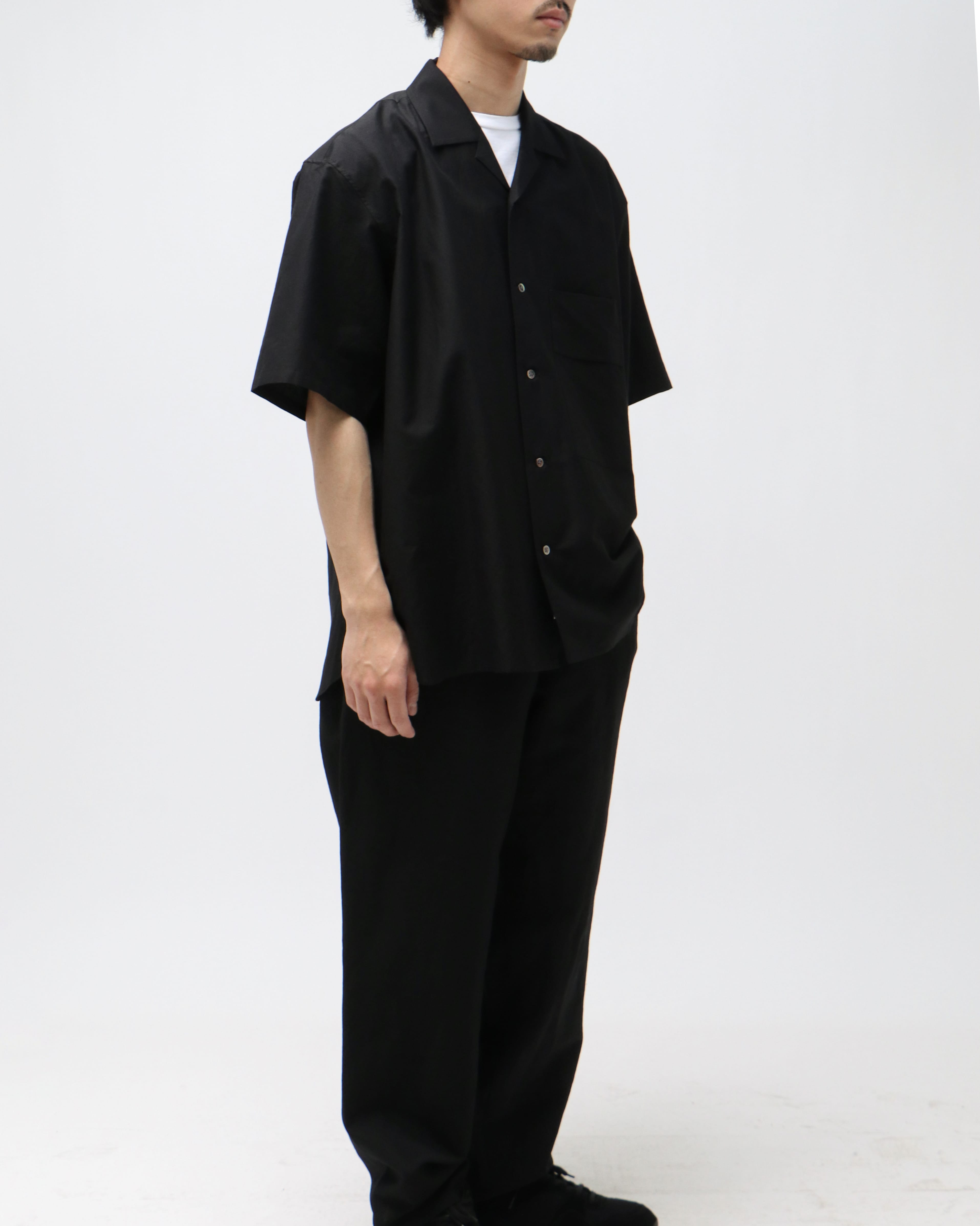 CAMP COLLAR SHIRT C BLACK