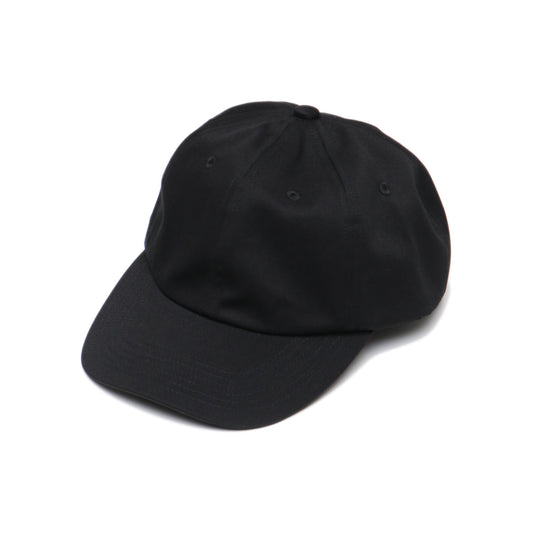 COTTON 6PANEL CAP BLACK
