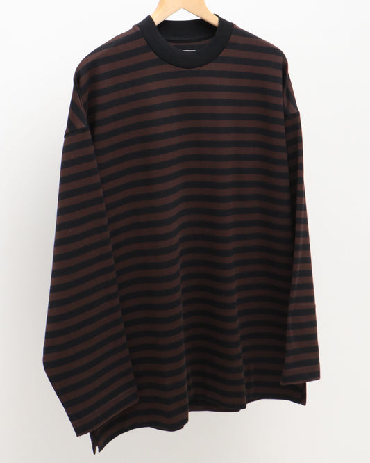 BOX Tee L/S BLACK×BROWN