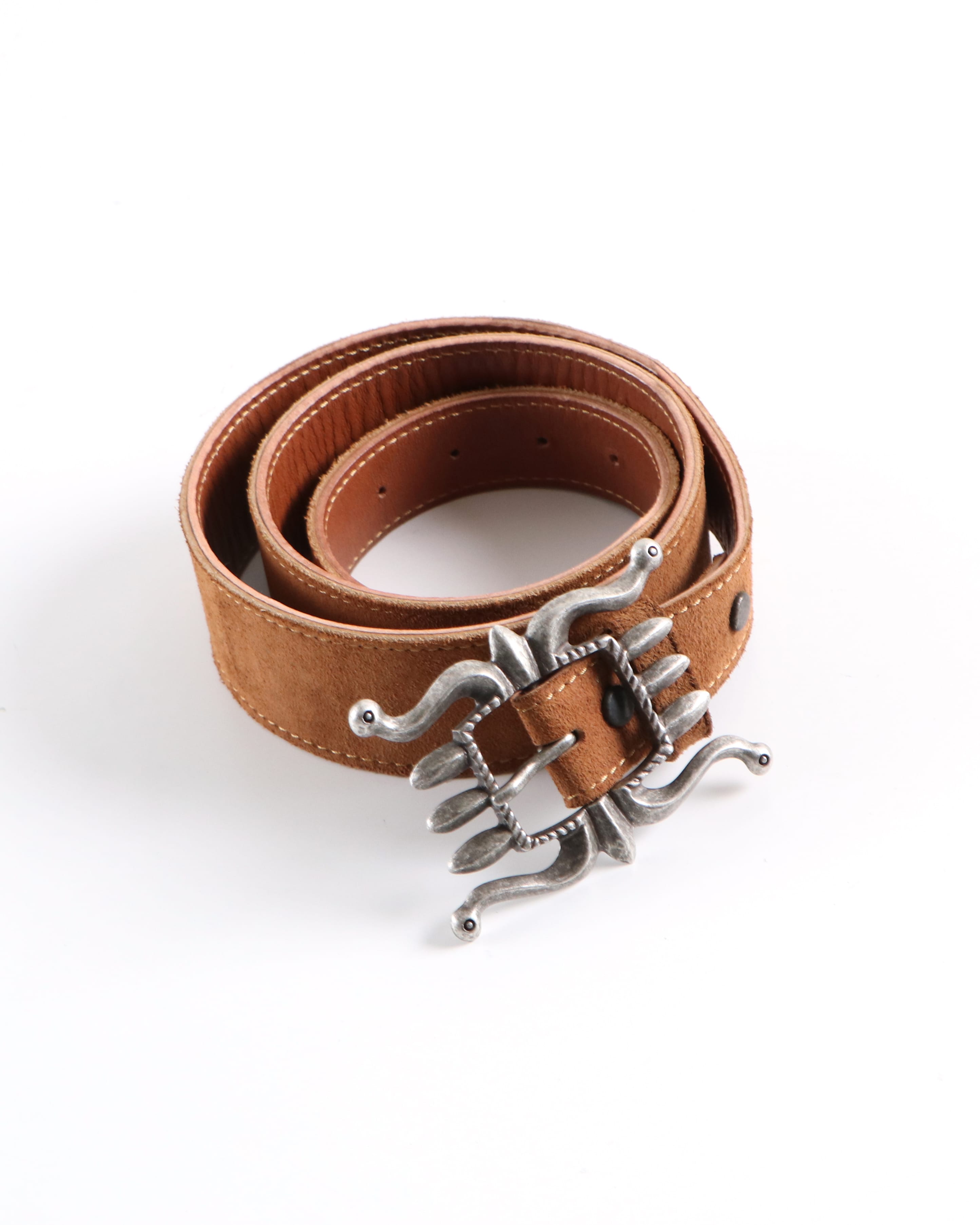 RANCH BELT-BELT-MEDIUM RRL RANCH SUEDE