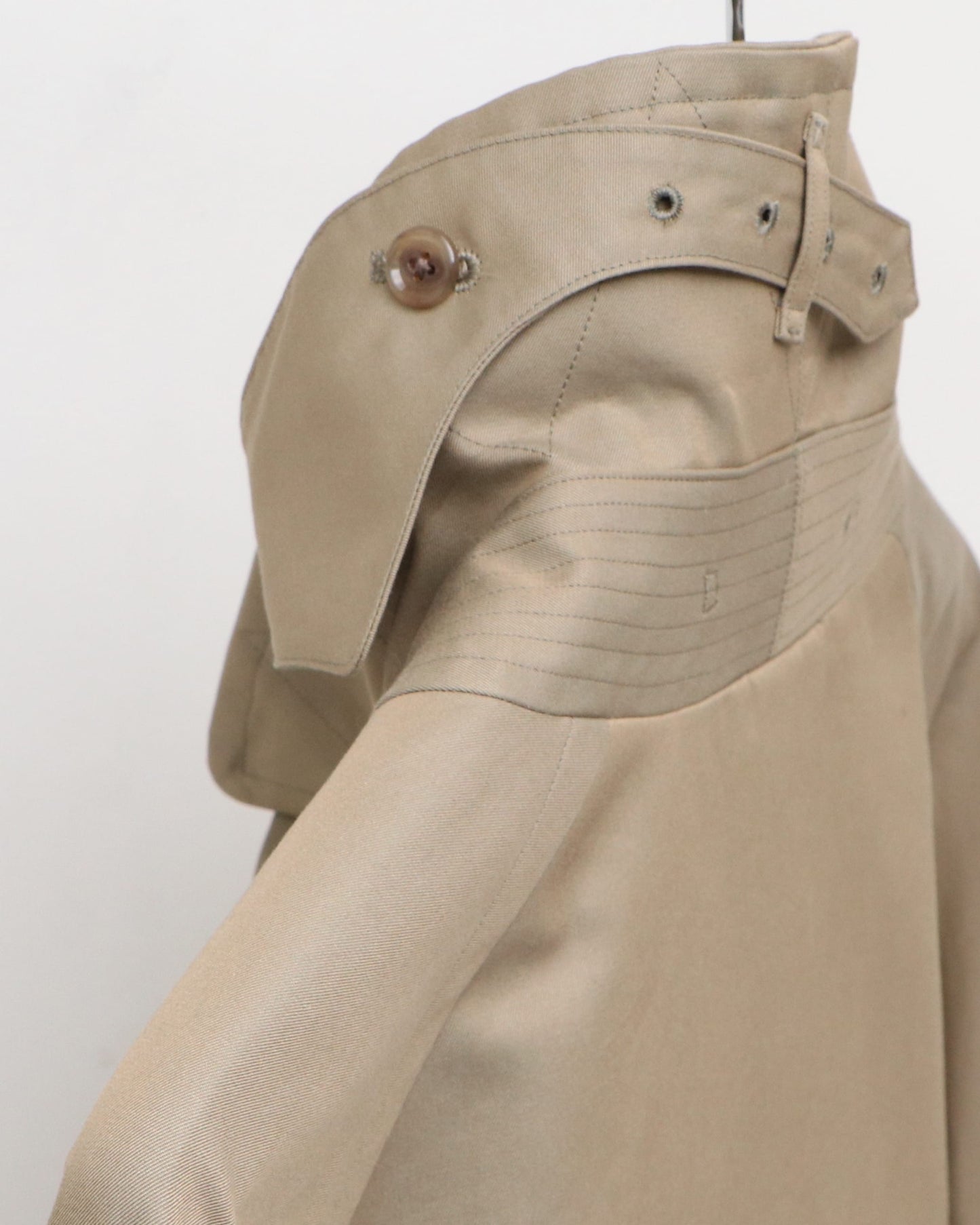 Gabardine Double Belt Trench Coat OLIVE BEIGE