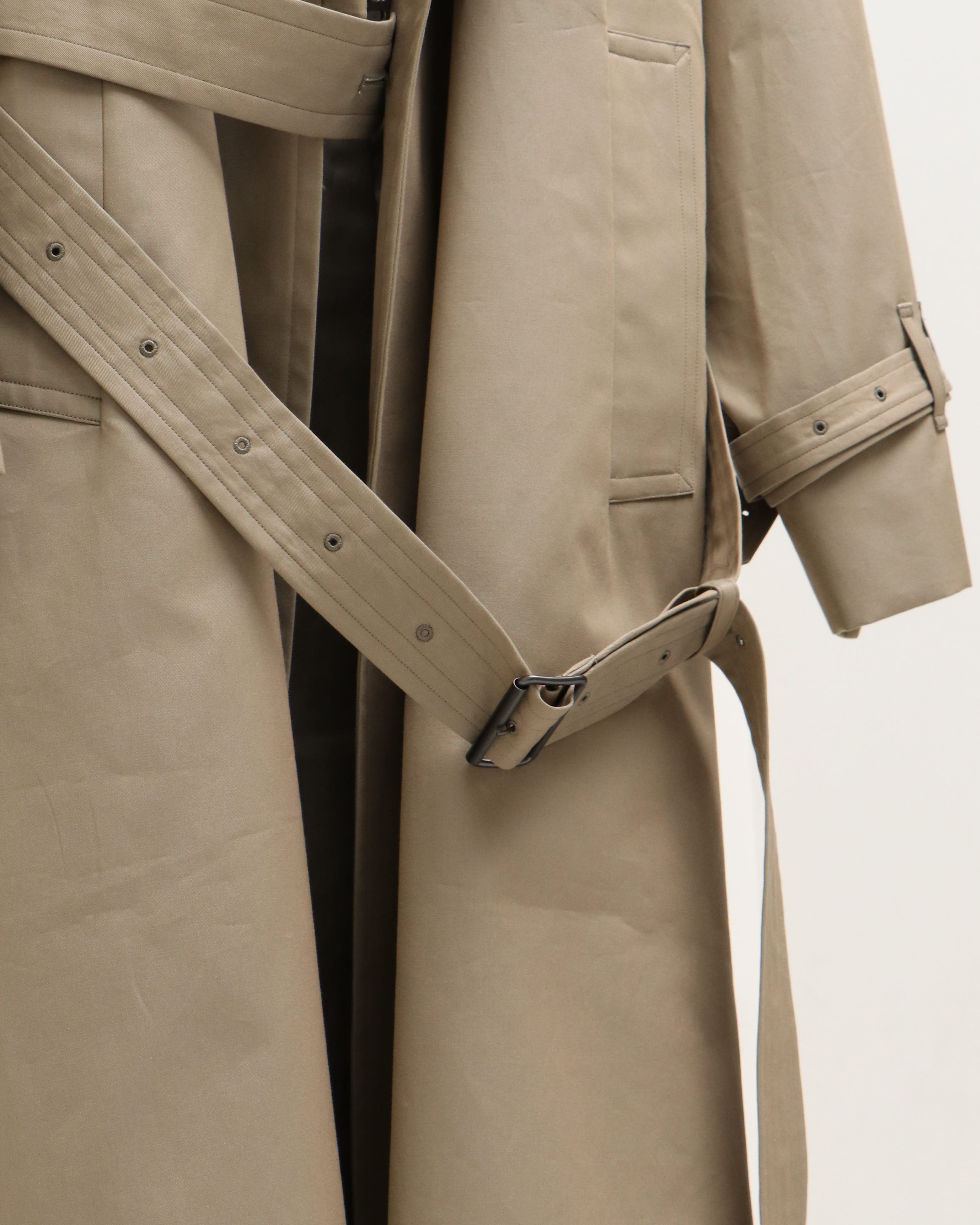 brahms Gabardine Double Belt Trench Coat 数量限定販売 - emmacoffey.ie