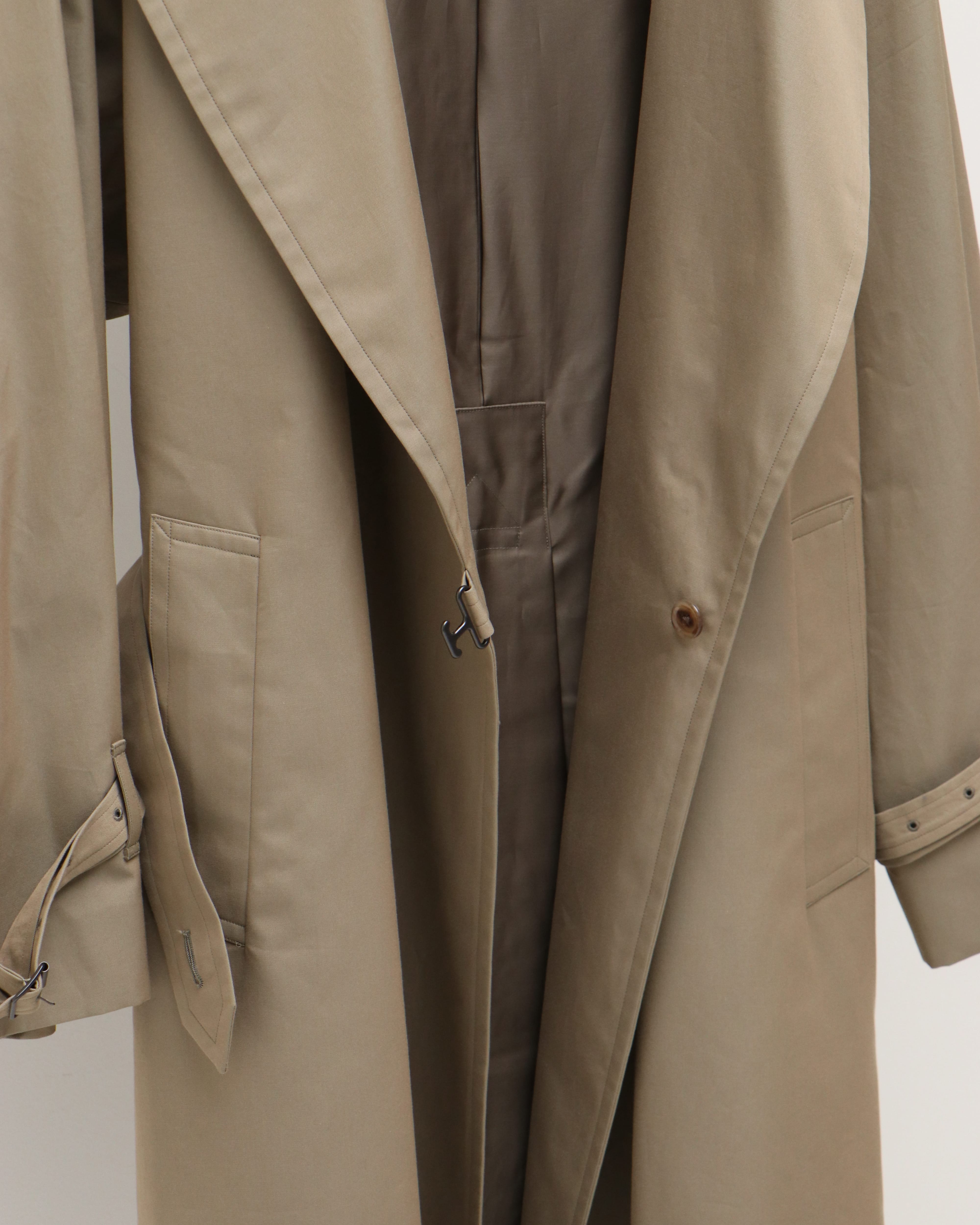 brahms Gabardine Double Belt Trench Coat 数量限定販売 - emmacoffey.ie