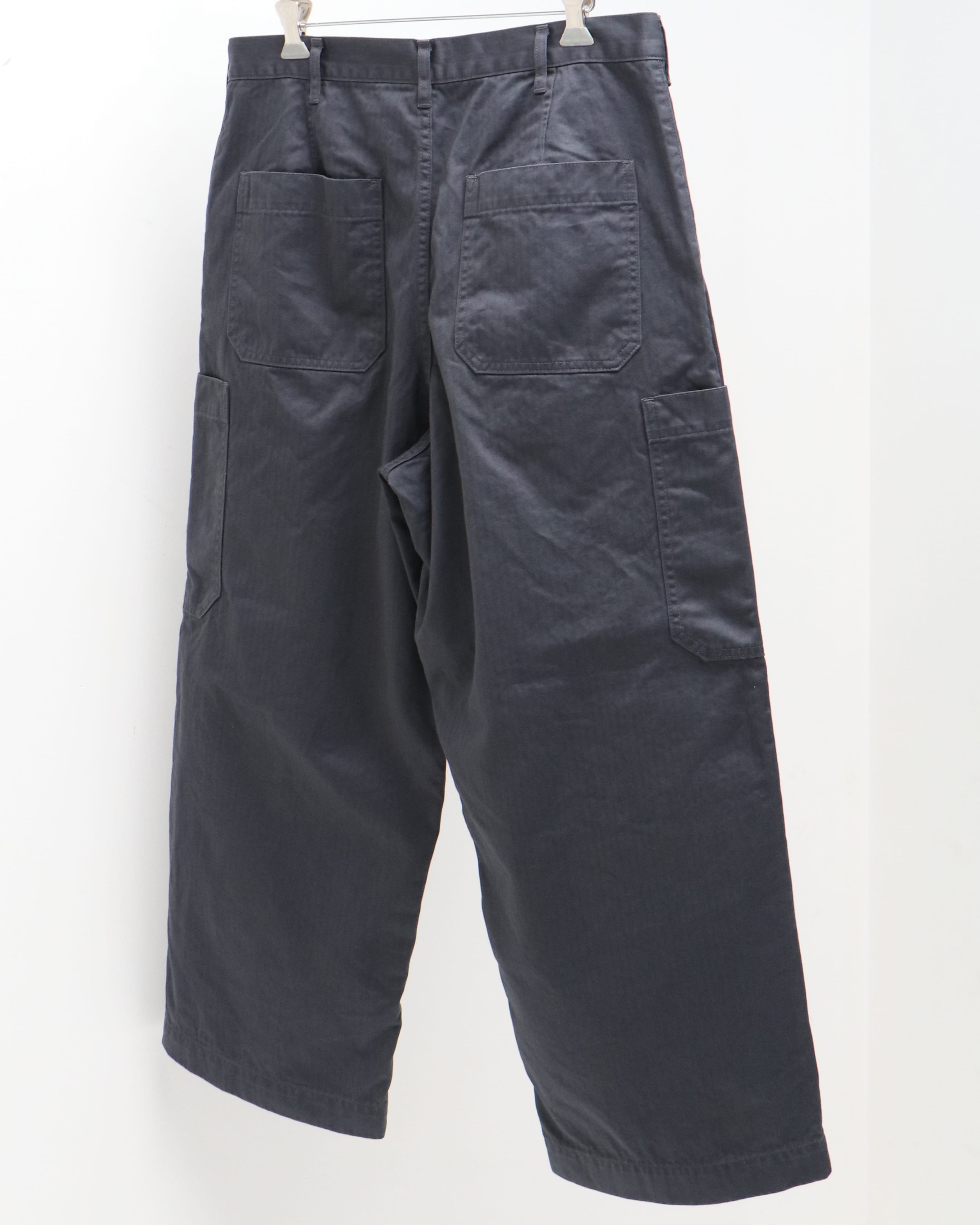 Suvin Herringbone Cargo Pants GRAY – TIME AFTER TIME