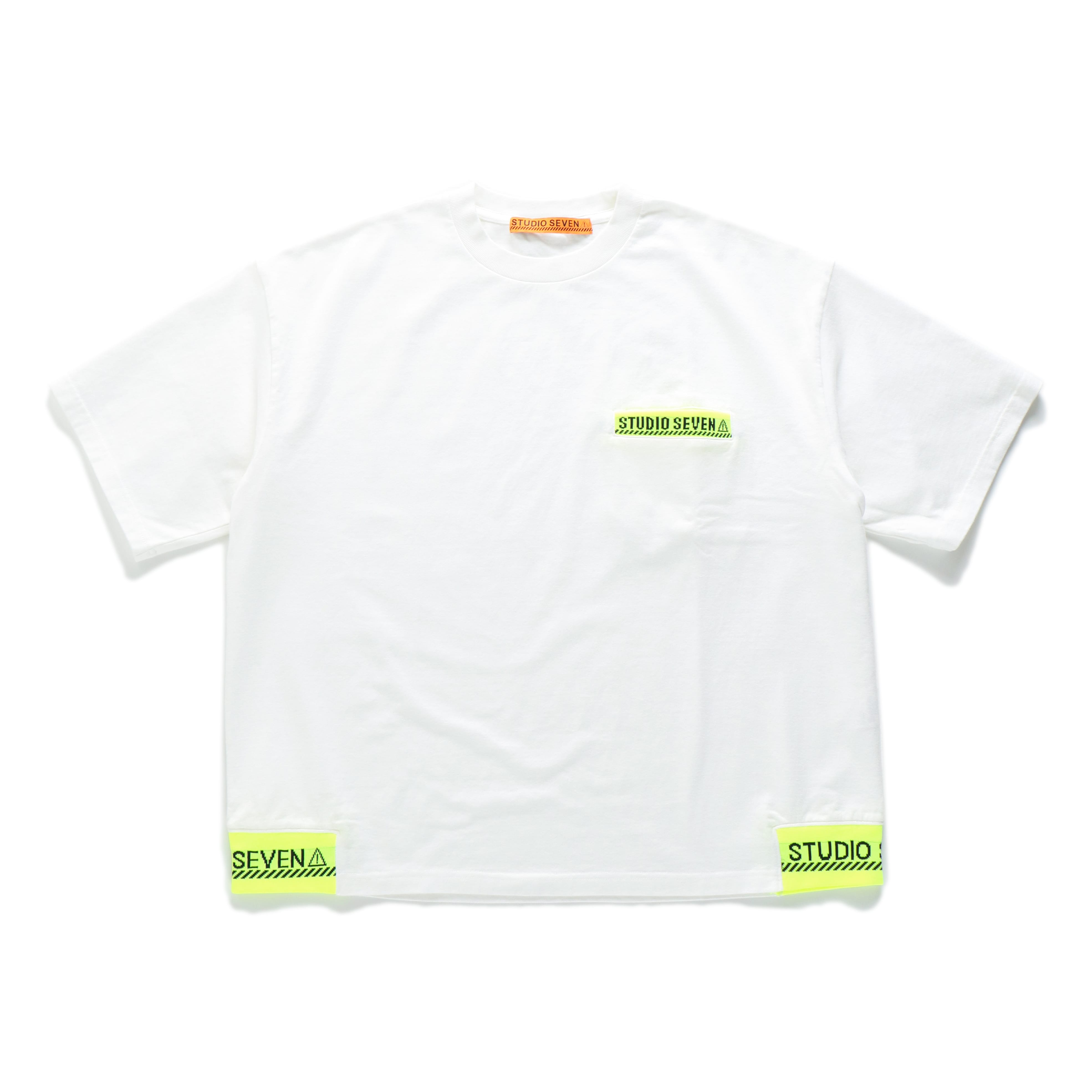 Neon Caution Rib Pocket SS Tee – TIME AFTER TIME