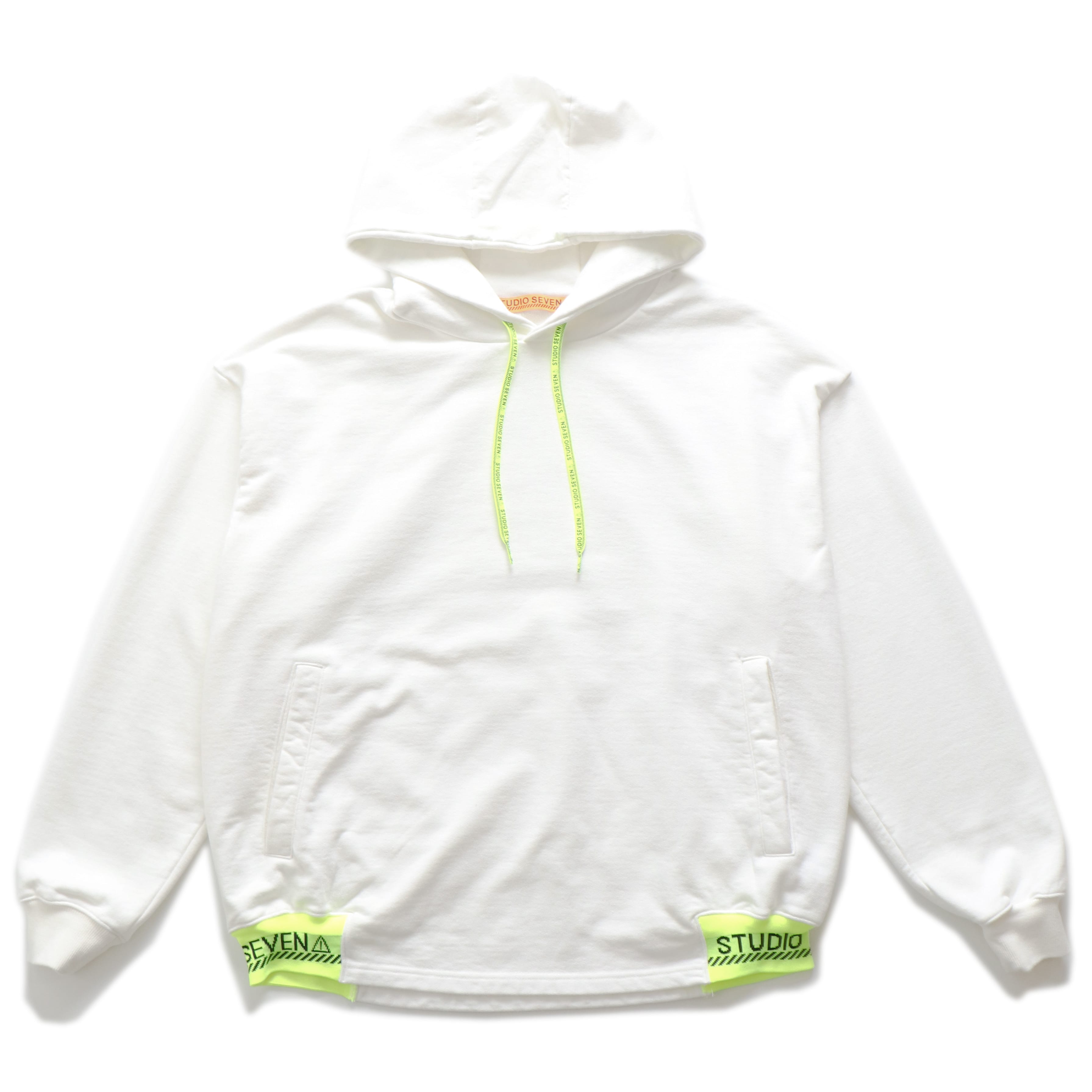 Neon Caution Rib Hoodie