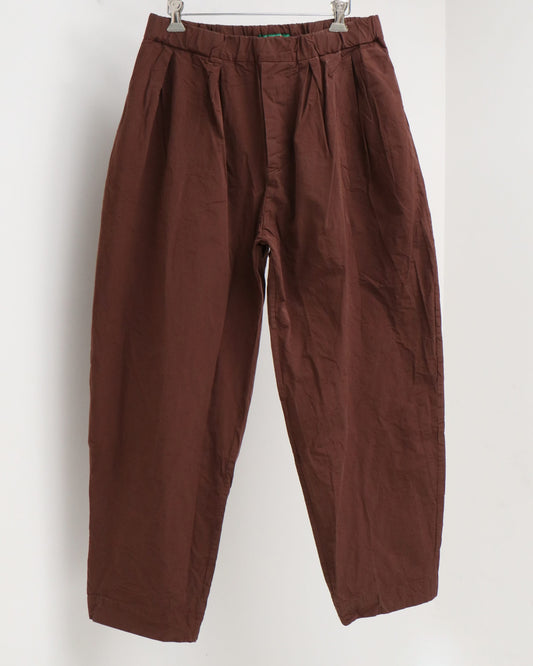 PLEAT PANT - PAPER COT HAVANA