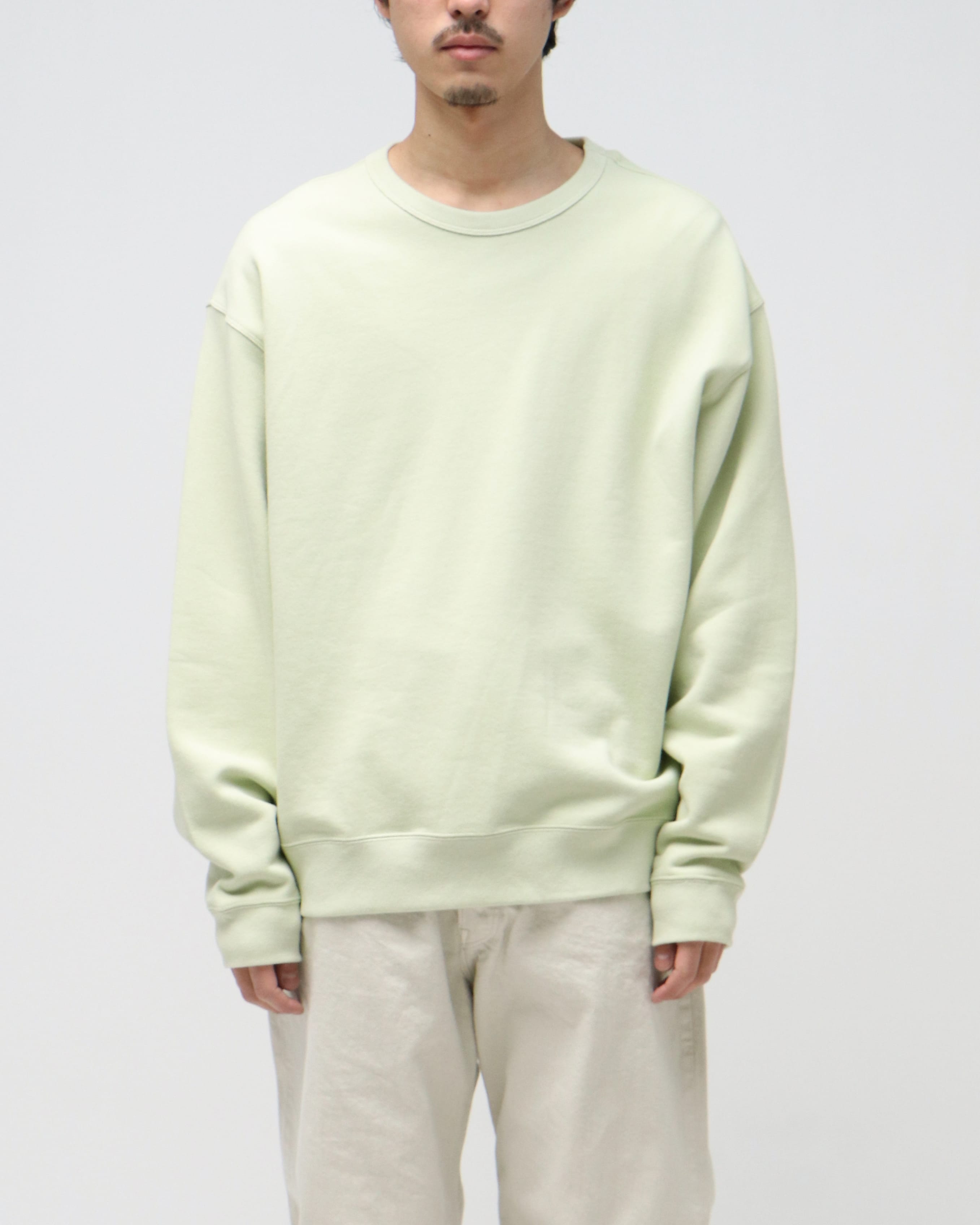 YOKE SWEAT SHIRT LIME YELLOW