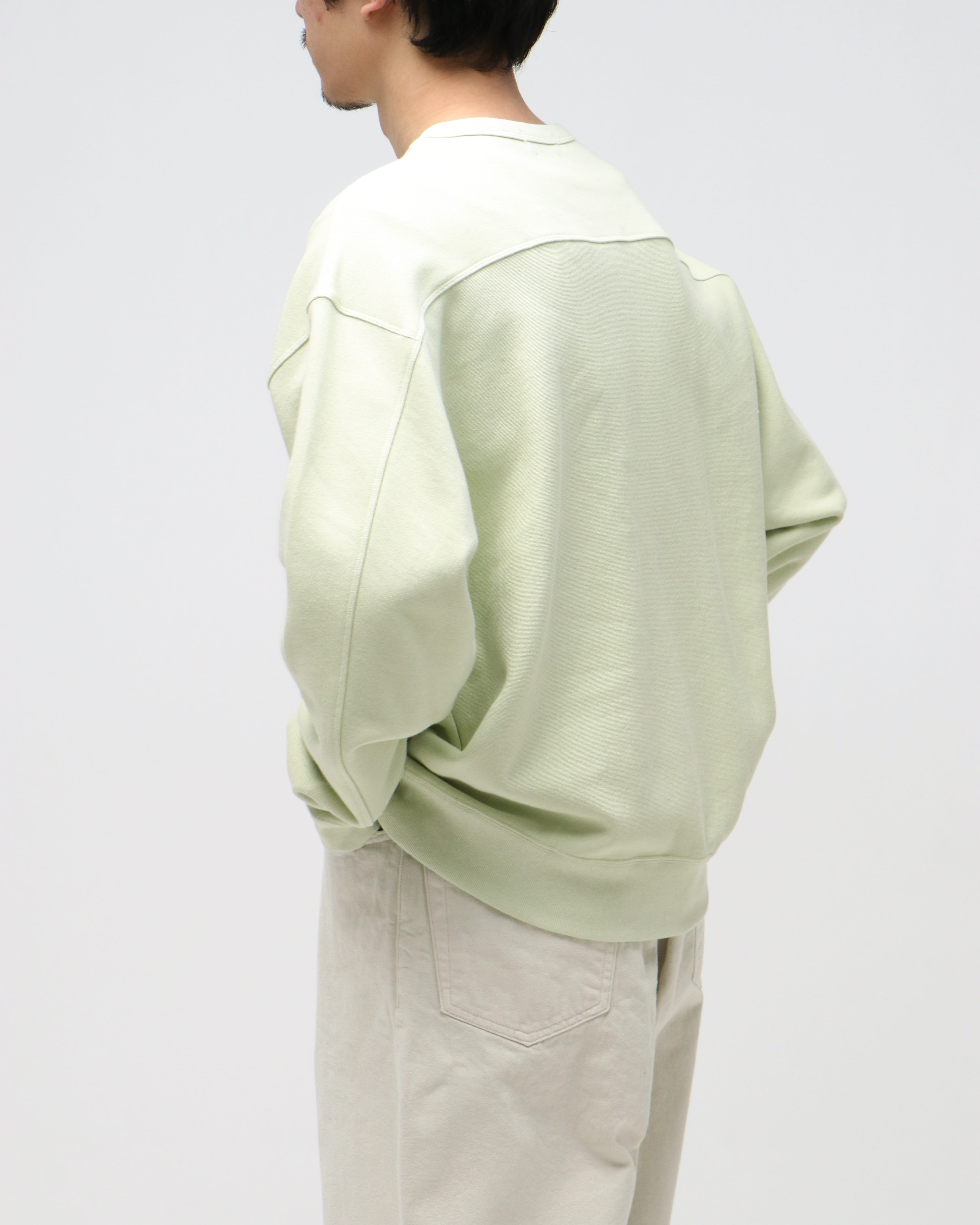 YOKE SWEAT SHIRT LIME YELLOW