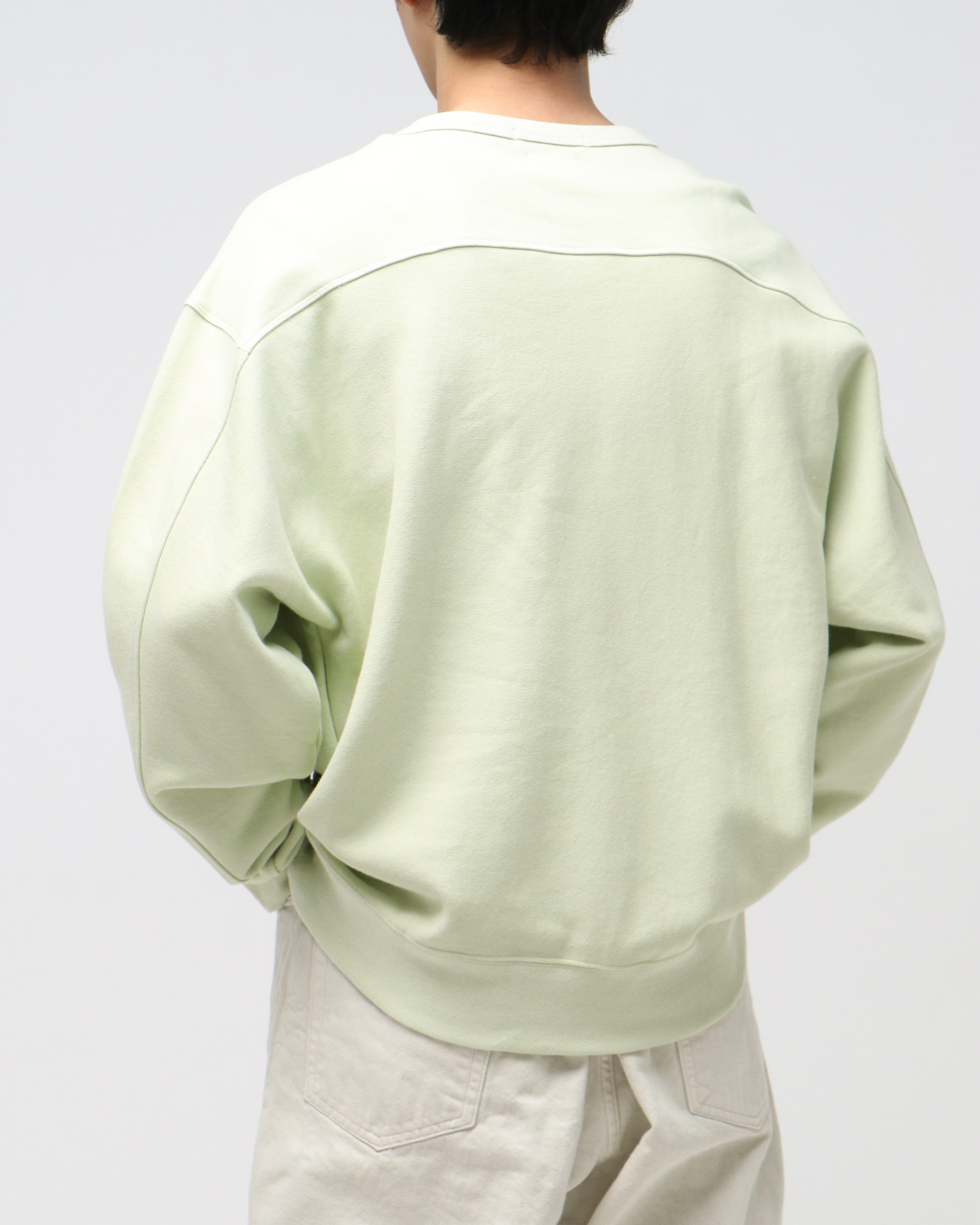 YOKE SWEAT SHIRT LIME YELLOW