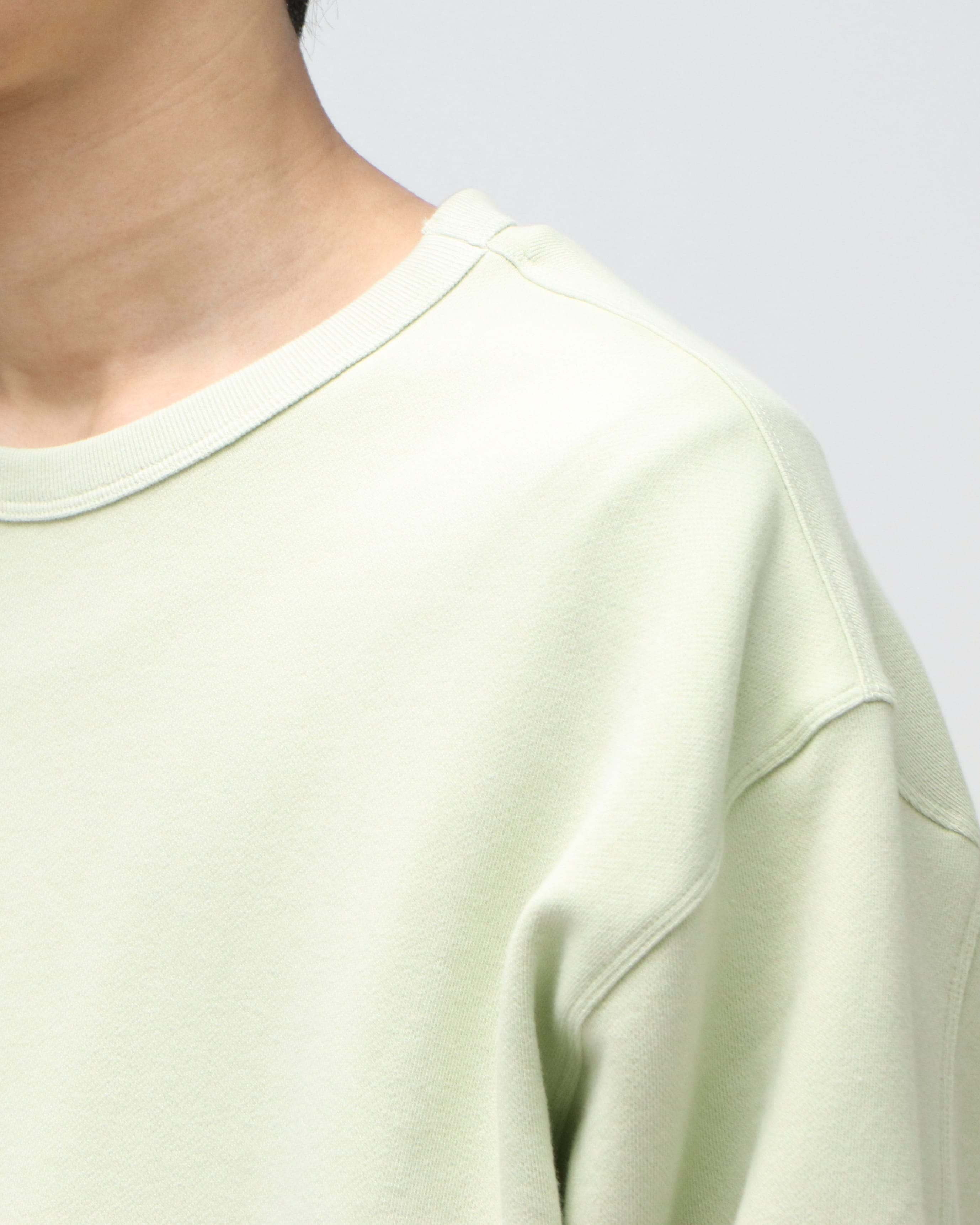 YOKE SWEAT SHIRT LIME YELLOW