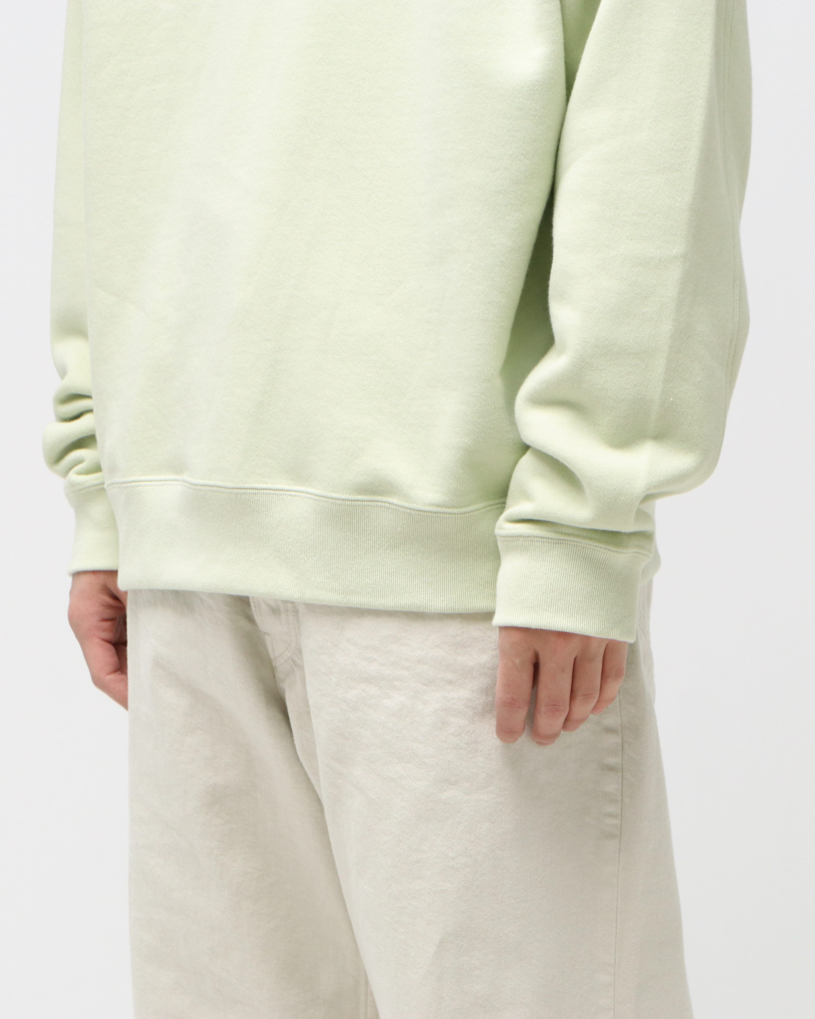 YOKE SWEAT SHIRT LIME YELLOW