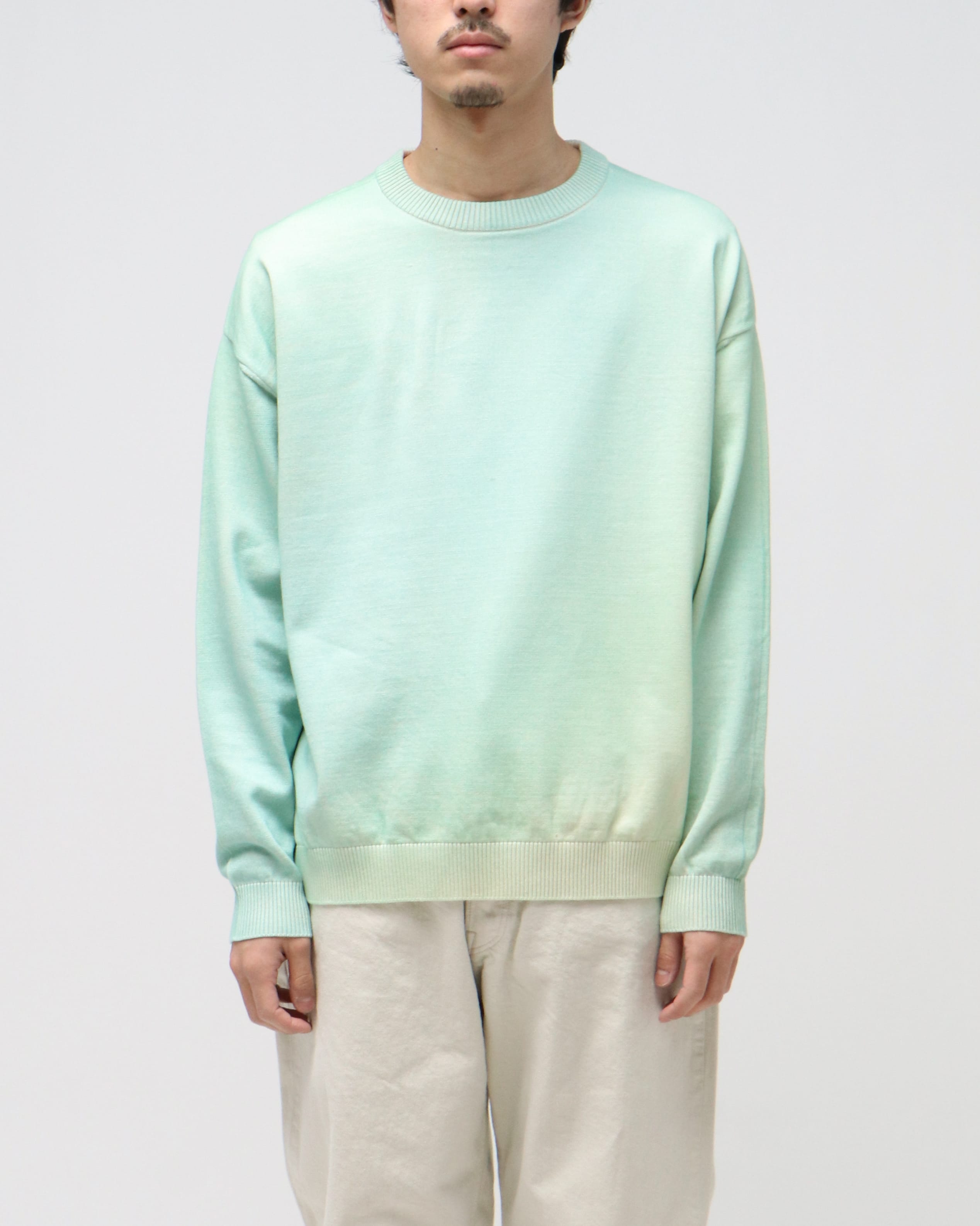 GRADATION PRINTED SWEATER MIST GREEN – TIME AFTER TIME