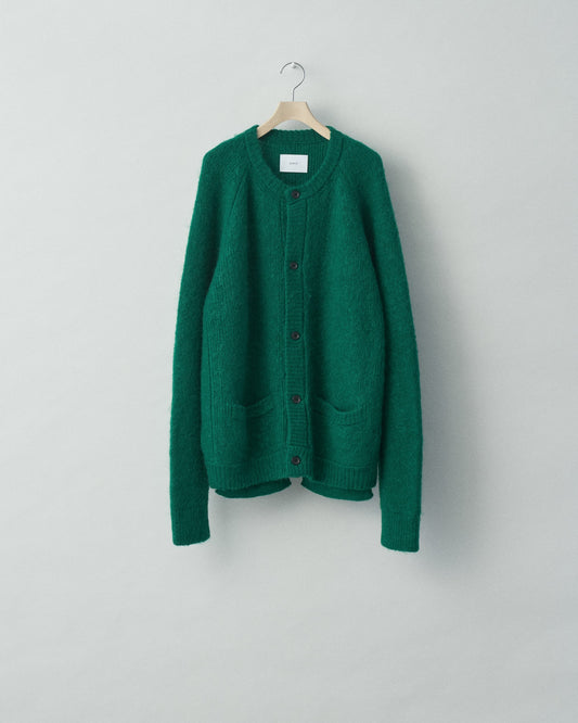 KID MOHAIR CARDIGAN GREEN