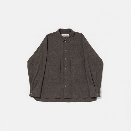 SHIRT JACKET B  BROWN