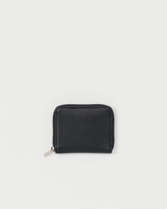 square zip purse BLACK